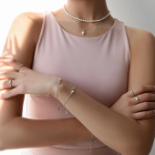 Choker perle naturale si argint 38 cm DiAmanti FCW355-X-G
